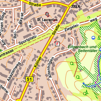 Bezirksregierung Köln Burscheid 1 (1:10,000) digital map