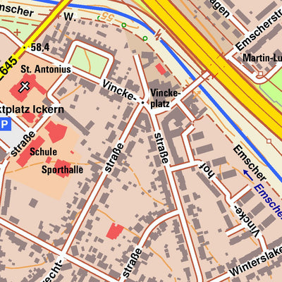 Bezirksregierung Köln Castrop-Rauxel 4 (1:10,000) digital map