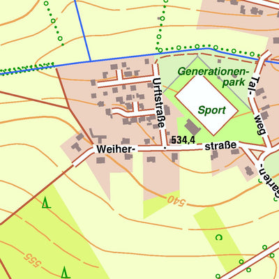 Bezirksregierung Köln Dahlem 1 (1:10,000) digital map