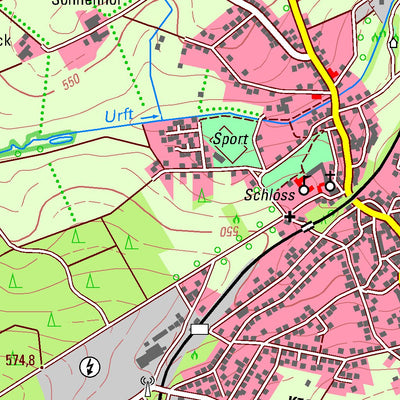 Bezirksregierung Köln Dahlem 1 (1:25,000) digital map