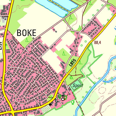 Bezirksregierung Köln Delbrück 1 (1:25,000) digital map