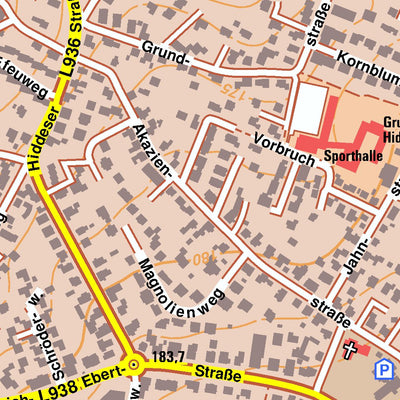 Bezirksregierung Köln Detmold 4 (1:10,000) digital map
