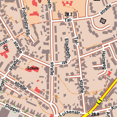 Bezirksregierung Köln Dinslaken 1 (1:10,000) digital map