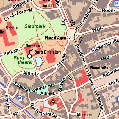 Bezirksregierung Köln Dinslaken 1 (1:10,000) digital map