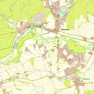Bezirksregierung Köln Dörentrup 3 (1:10,000) digital map