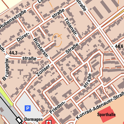 Bezirksregierung Köln Dormagen 1 (1:10,000) digital map