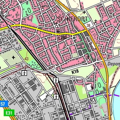 Bezirksregierung Köln Dormagen (1:50,000) digital map