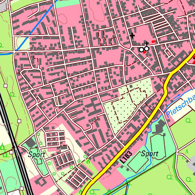 Bezirksregierung Köln Dormagen 2 (1:25,000) digital map