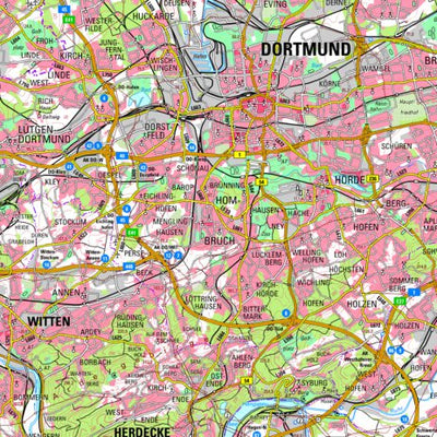 Bezirksregierung Köln Dortmund (1:100,000) digital map