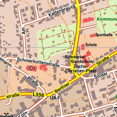Bezirksregierung Köln Dortmund 14 (1:10,000) digital map