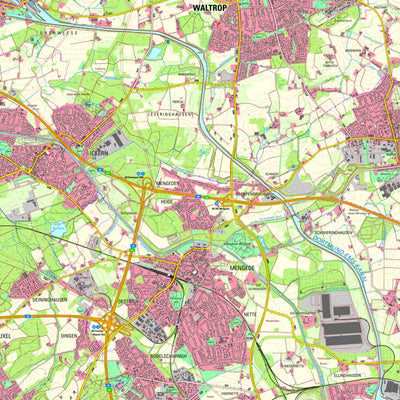 Bezirksregierung Köln Dortmund 2 (1:25,000) digital map