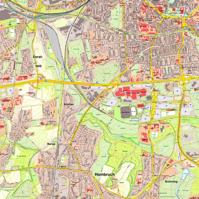 Bezirksregierung Köln Dortmund 3 (1:10,000) digital map