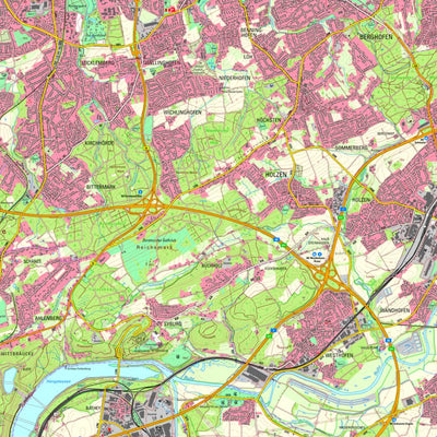 Bezirksregierung Köln Dortmund 3 (1:25,000) digital map