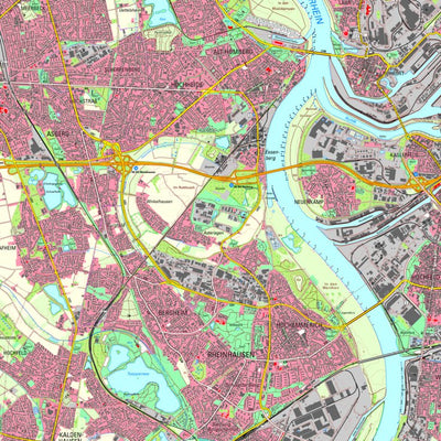 Bezirksregierung Köln Duisburg 1 (1:25,000) digital map