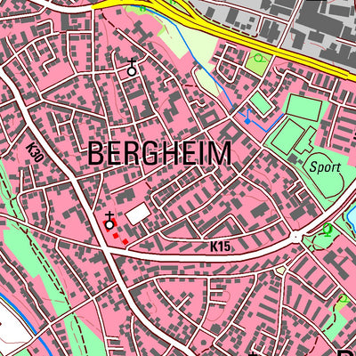 Bezirksregierung Köln Duisburg 1 (1:25,000) digital map