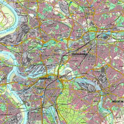 Bezirksregierung Köln Duisburg (1:50,000) digital map