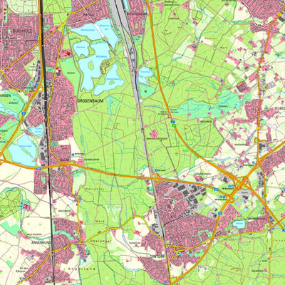 Bezirksregierung Köln Duisburg 3 (1:25,000) digital map