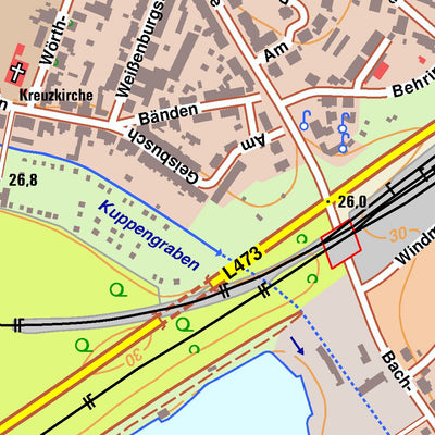 Bezirksregierung Köln Duisburg 4 (1:10,000) digital map