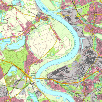Bezirksregierung Köln Duisburg 5 (1:25,000) digital map