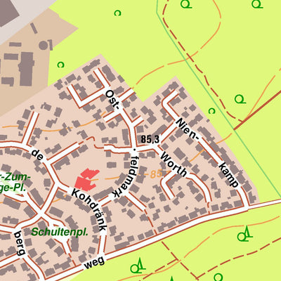 Bezirksregierung Köln Dülmen 8 (1:10,000) digital map