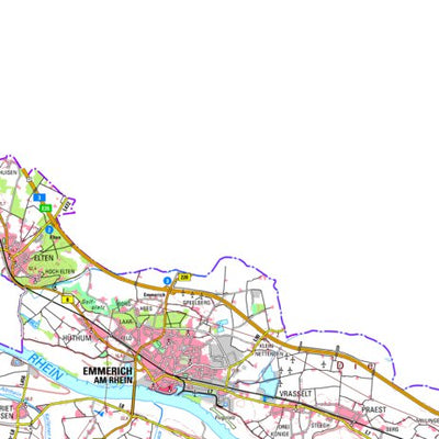 Bezirksregierung Köln Emmerich am Rhein (1:100,000) digital map