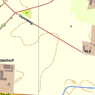 Bezirksregierung Köln Emsdetten 1 (1:10,000) digital map