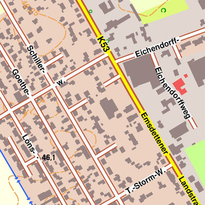 Bezirksregierung Köln Emsdetten 3 (1:10,000) digital map