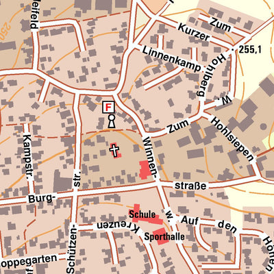 Bezirksregierung Köln Ense 1 (1:10,000) digital map