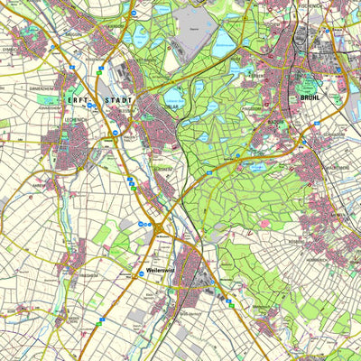 Bezirksregierung Köln Erftstadt (1:50,000) digital map