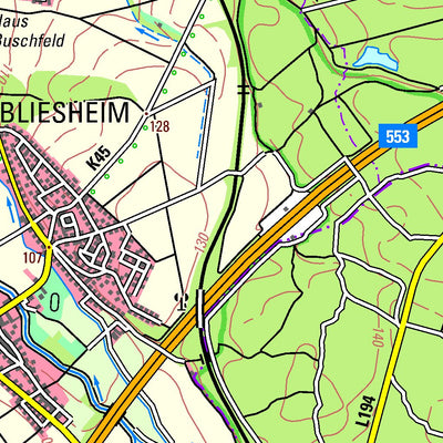 Bezirksregierung Köln Erftstadt (1:50,000) digital map