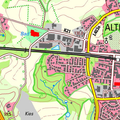 Bezirksregierung Köln Erkrath (1:25,000) digital map