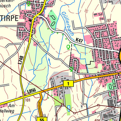 Bezirksregierung Köln Erwitte (1:50,000) digital map