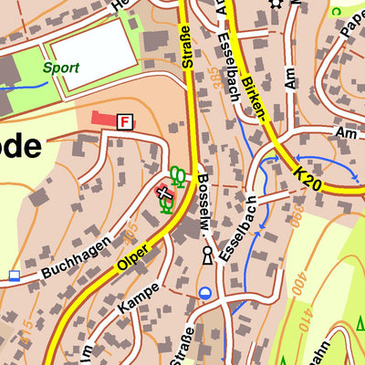Bezirksregierung Köln Eslohe (Sauerland) 2 (1:10,000) digital map