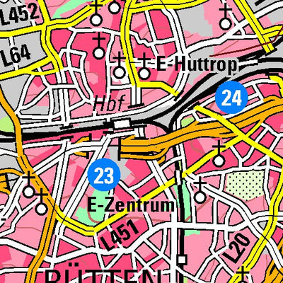 Bezirksregierung Köln Essen (1:100,000) digital map