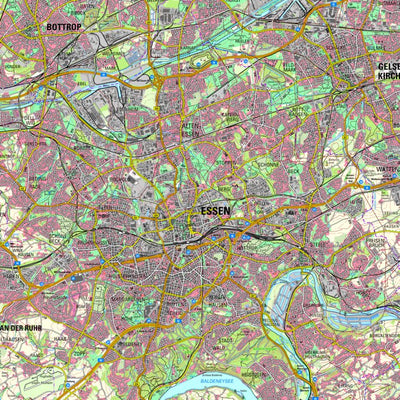 Bezirksregierung Köln Essen (1:50,000) digital map