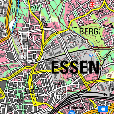 Bezirksregierung Köln Essen (1:50,000) digital map
