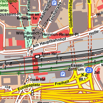 Bezirksregierung Köln Essen 16 (1:10,000) digital map