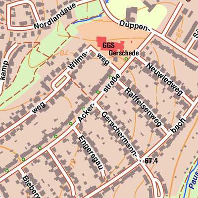 Bezirksregierung Köln Essen 5 (1:10,000) digital map