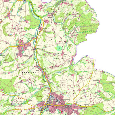 Bezirksregierung Köln Extertal 1 (1:25,000) digital map