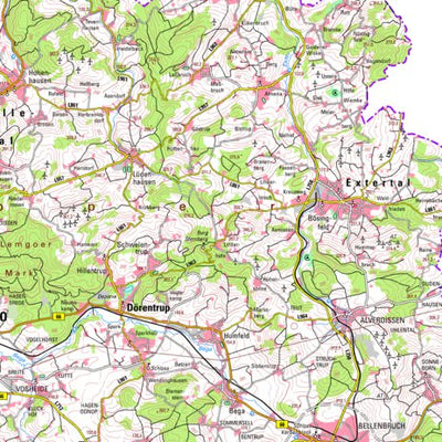 Bezirksregierung Köln Extertal (1:100,000) digital map