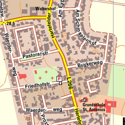 Bezirksregierung Köln Geldern 8 (1:10,000) digital map