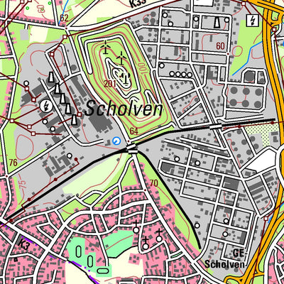Bezirksregierung Köln Gelsenkirchen (1:50,000) digital map
