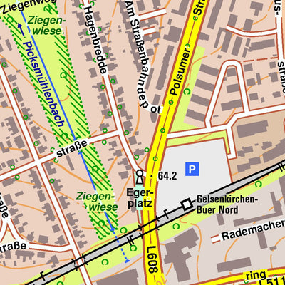 Bezirksregierung Köln Gelsenkirchen 4 (1:10,000) digital map