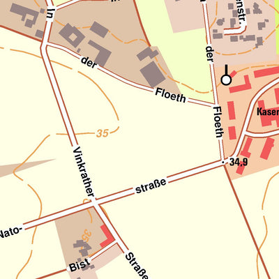 Bezirksregierung Köln Grefrath 1 (1:10,000) digital map