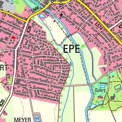 Bezirksregierung Köln Gronau (Westf.) 1 (1:25,000) digital map