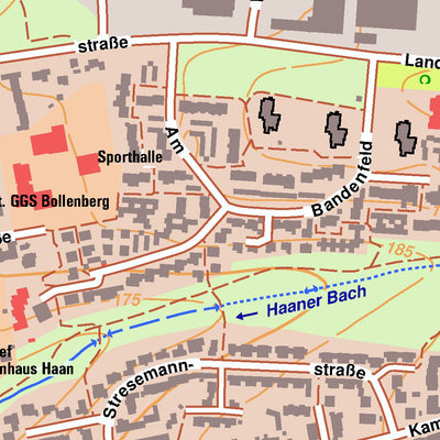 Bezirksregierung Köln Haan 1 (1:10,000) digital map