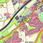 Bezirksregierung Köln Haan (1:25,000) digital map