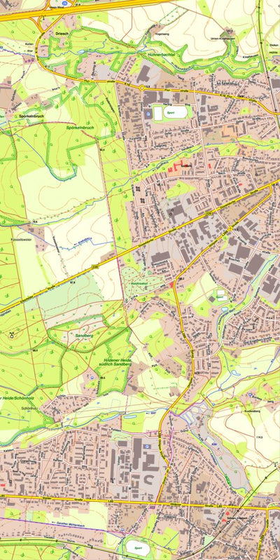 Bezirksregierung Köln Haan 3 (1:10,000) digital map