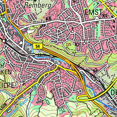 Bezirksregierung Köln Hagen (1:50,000) digital map