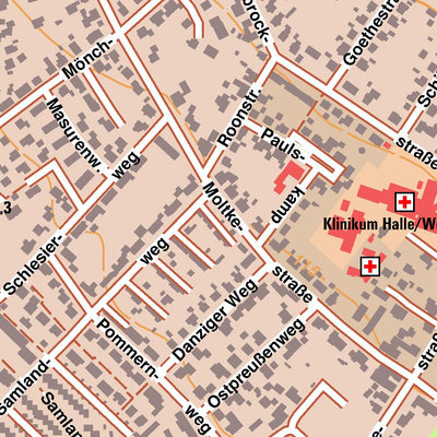 Bezirksregierung Köln Halle (Westf.) 1 (1:10,000) digital map